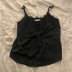 Abercrombie and Fitch black size small lace tank top